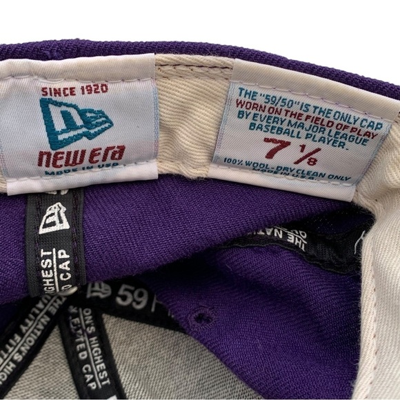 Minnesota Vikings New Era Fitted Hat 7 1/8 - Picture 7 of 9